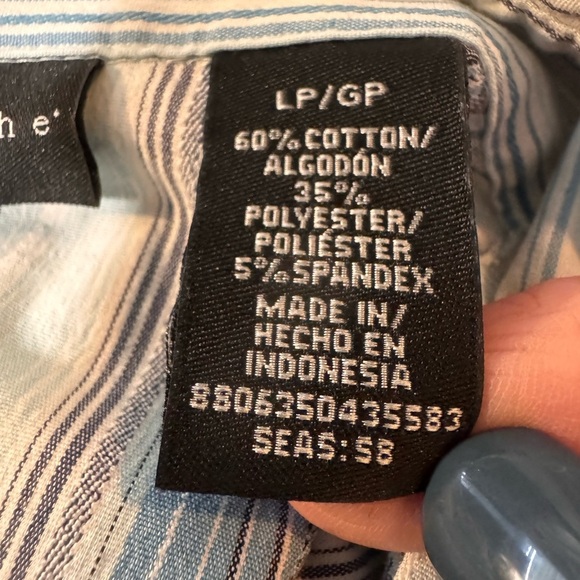 Apostrophe Multicolor Striped Women’s Shirt -large petite - Picture 3 of 7